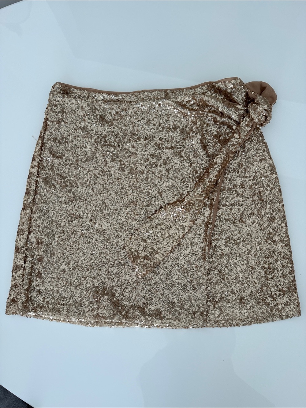 House of Harlow 1960 Wrap Mini Skirt - Gold